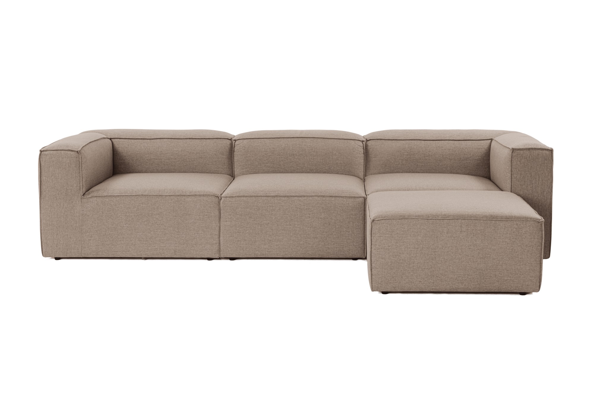 Nordvärk Fora Hjørnesofa Brun Hør   Plast