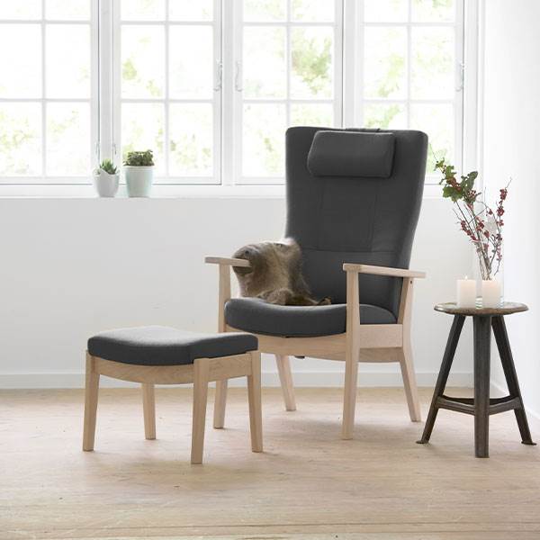 Farstrup Comfort 7900 Edge Lænestol med Skammel og Opbevaring