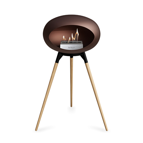 Le Feu Ground Wood High Biopejs – Mocca, Sort Stålstel