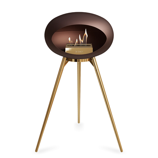 Elegant Biopejs i Mocca med Rose Gold Detaljer