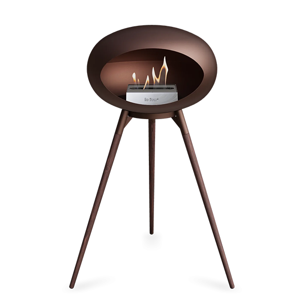 Le Feu Ground Wood High Biopejs - Mocca Røget Eg & Stål