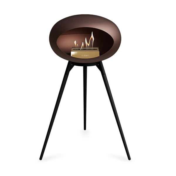 Le Feu Ground Wood High Biopejs – Mocca med Rose Gold Brænder