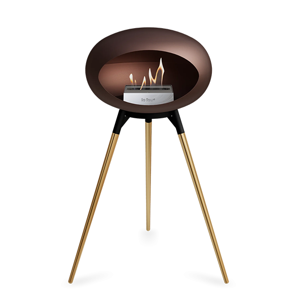 Le Feu Biopejs i Mocca med Rose Gold Ben - Elegant Varme