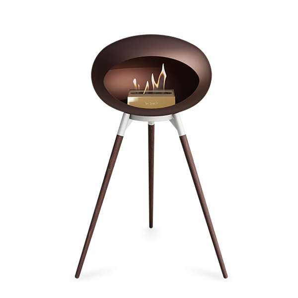 Le Feu Ground Wood High Biopejs - Mocca med Rose Gold Brænder
