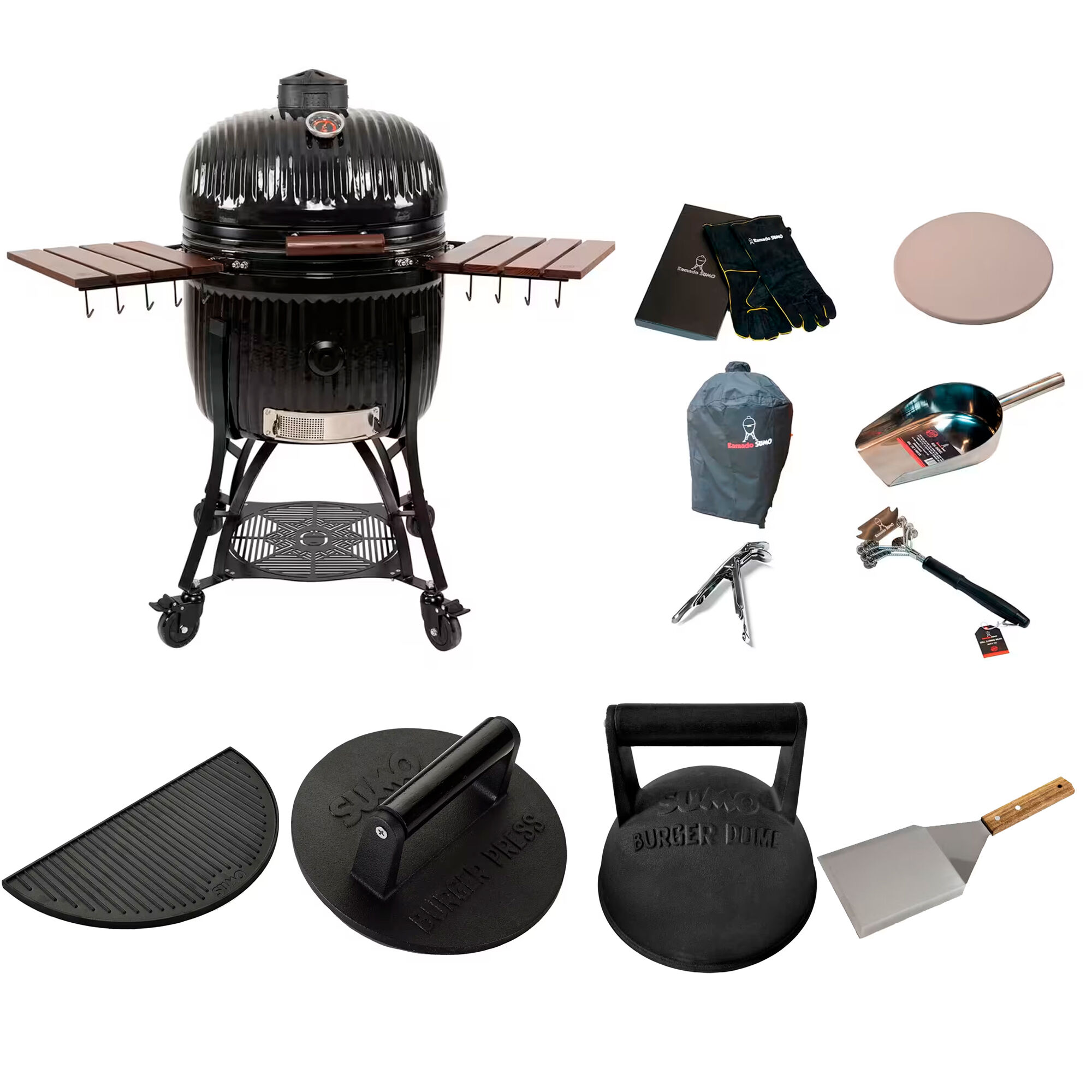Kamado Sumo Icon Maxi Kamadogrill 56   Med Smashpakke