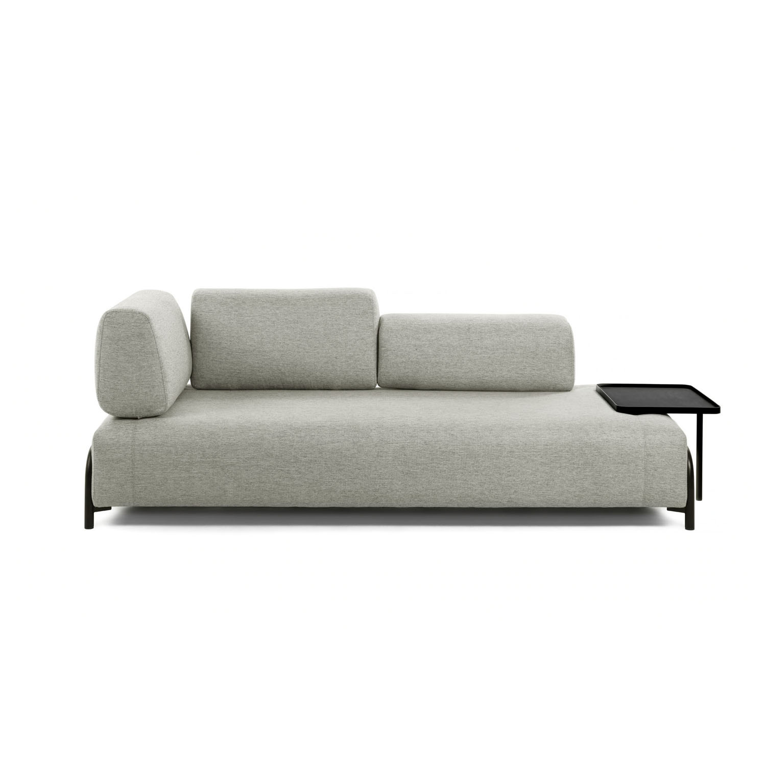 Kave Home Compo   Pers  Sofa    Stor Bakke Beige Stof   Metal