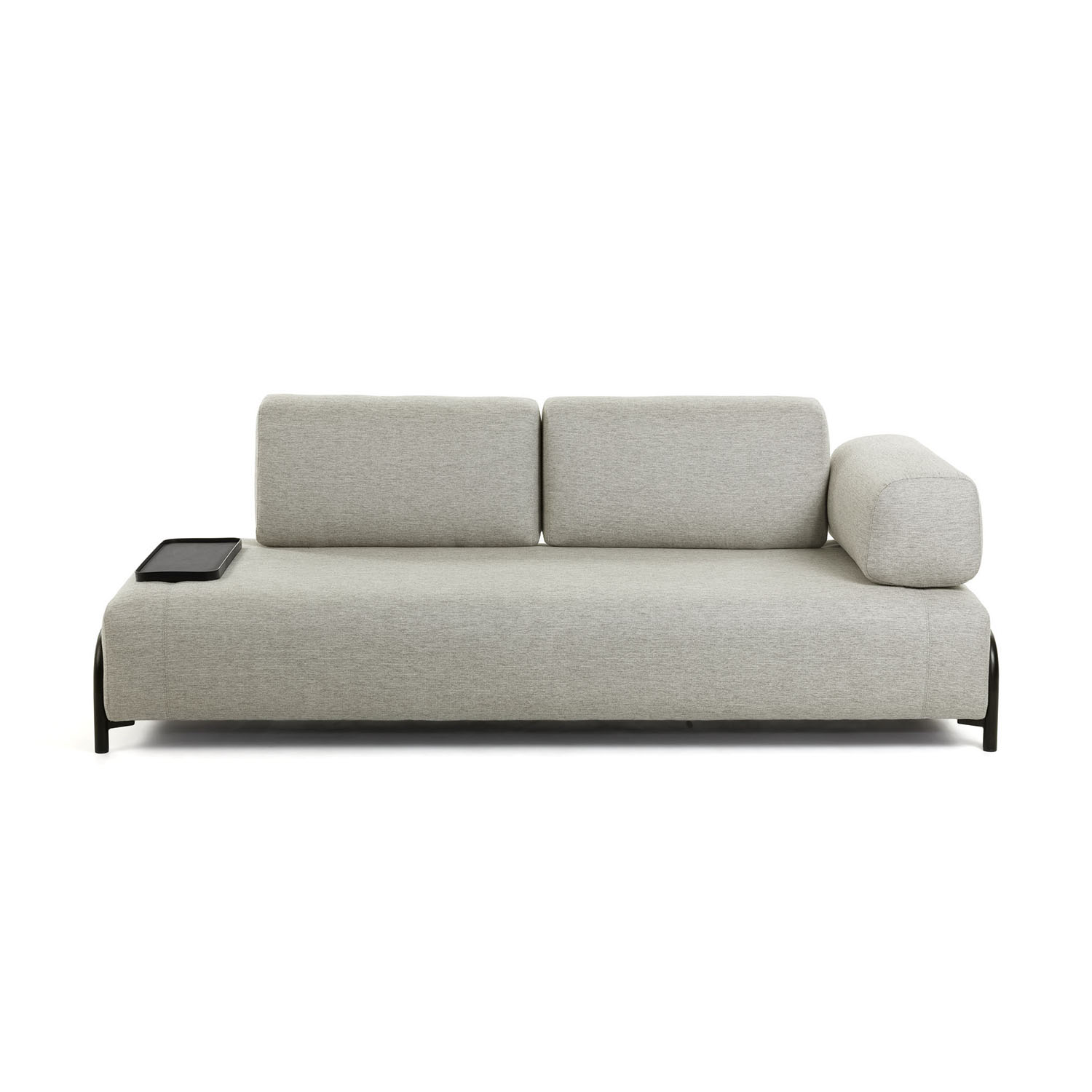 Kave Home Compo   Pers  Sofa    Lille Bakke Beige Stof   Metal