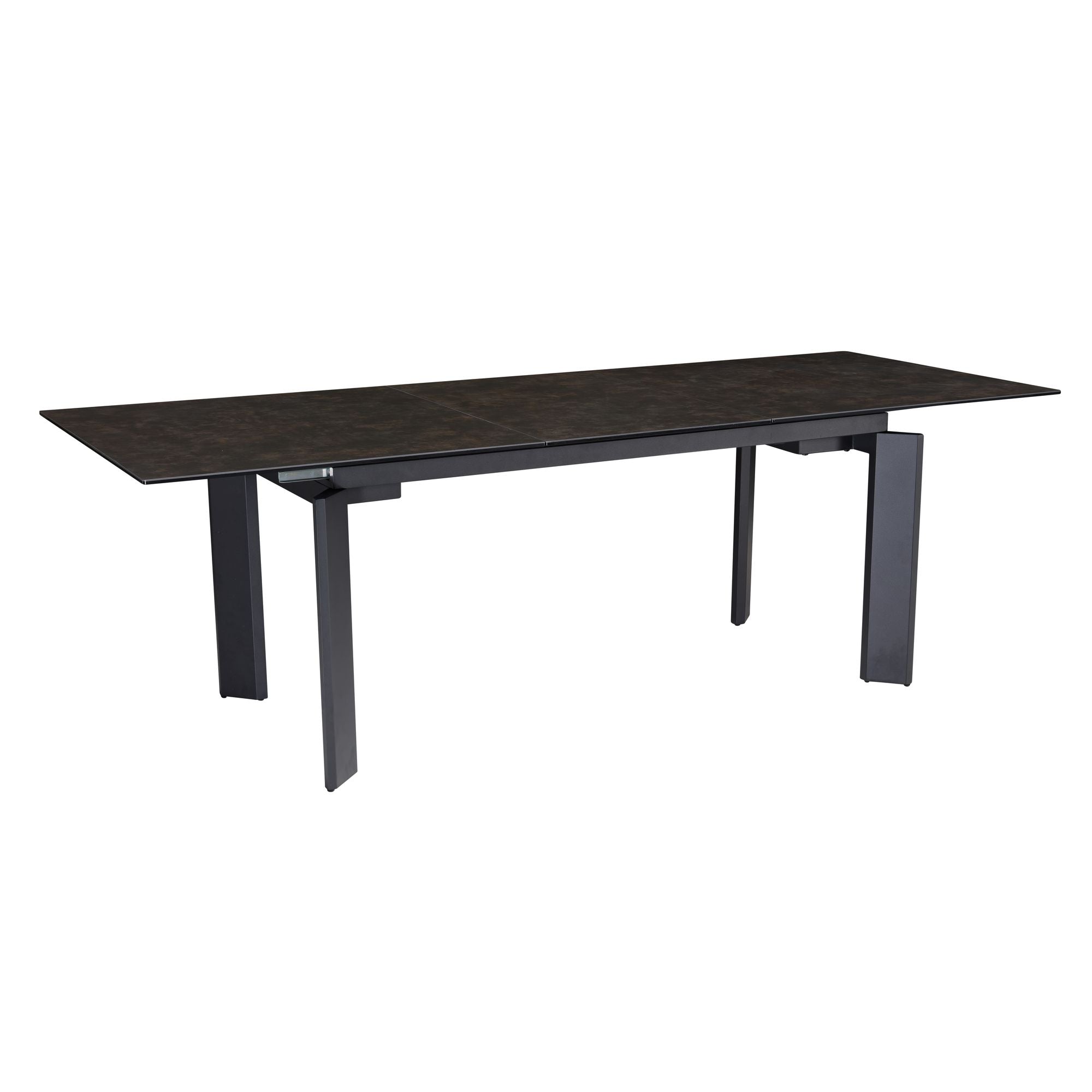 Spisebord 180x95x77   Glaskeramik Spisebord Sort