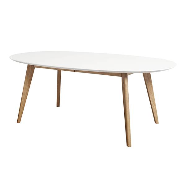 Andersen DK10 Ovalt Spisebord – Hvid Laminat Tilbud!