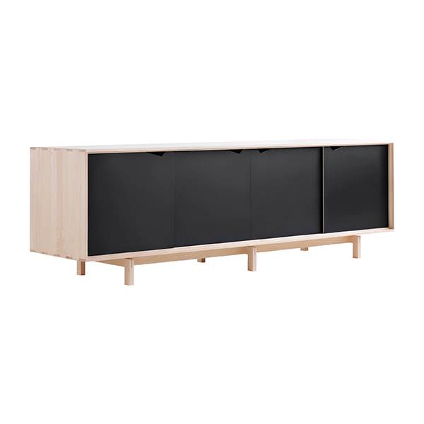Andersen Furniture S1 Skænk – Elegant Hvidolieret Eg & Sort