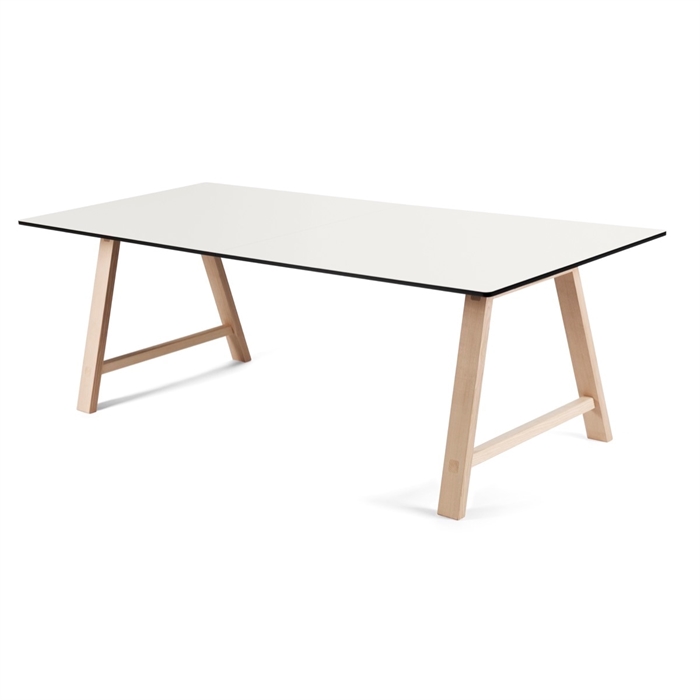 Andersen T1 Spisebord – Hvid Laminat & Eg til Dit Hjem