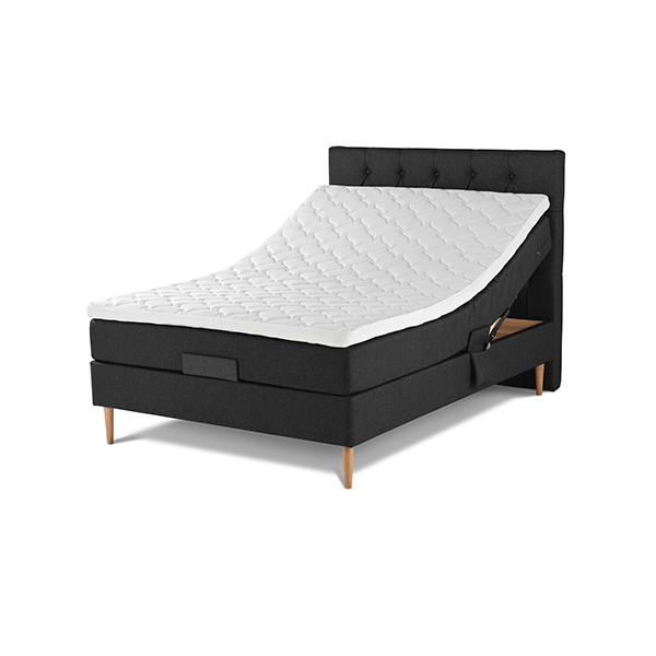 Lama Family Elevationsseng 140x200 cm – Antracit Tilbud!