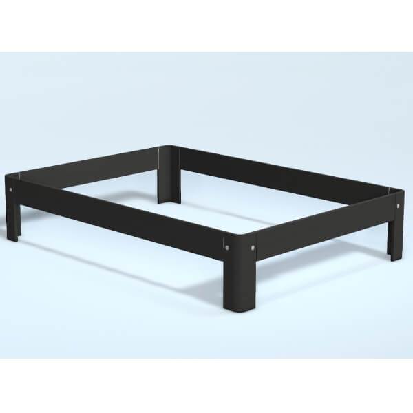 Auping Auronde Midnight Black Oak 120x200cm  Høj Model