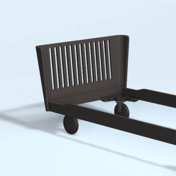 Auping Noa Milled Gavl 100    Chocolate Brown