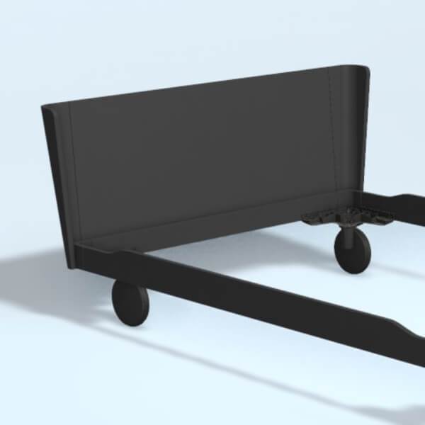 Auping Noa Solid Gavl 120    Midnight Black