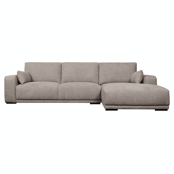 California Sofa med Chaiselong - Højrevendt - Brun Komfort