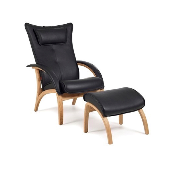 Brunstad Delta Legend Lænestol med Skammel – Black Friday Tilbud