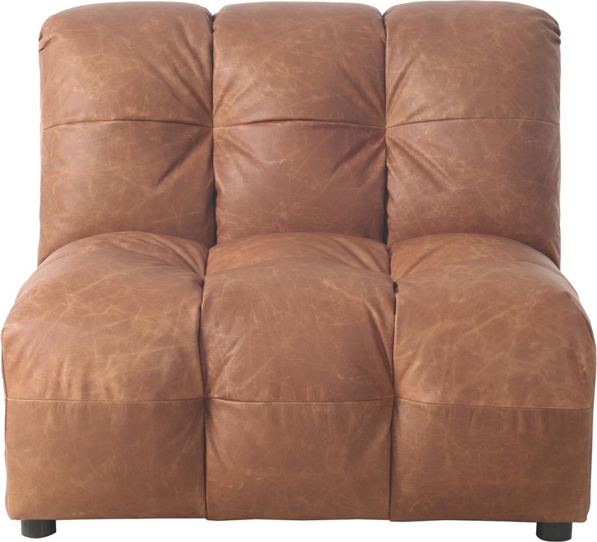 Modulsofa Dutchbone Element Midtmodul Rødbrun Polyester 100x102x84