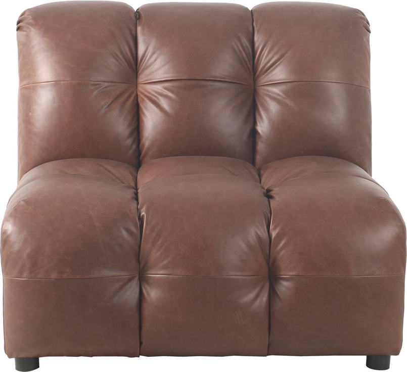Modulsofa Midtmodul Dutchbone Element Mudderbrun Koskindslæder 100ã 102ã 84