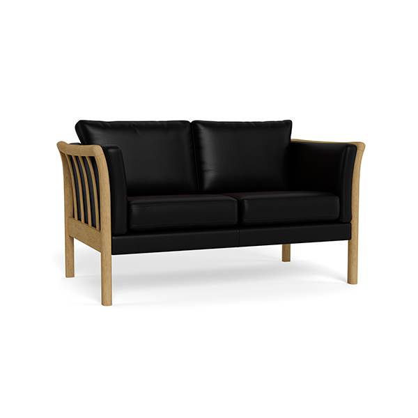 Elegant Dorte 2-Personers Lædersofa - Udsalg!
