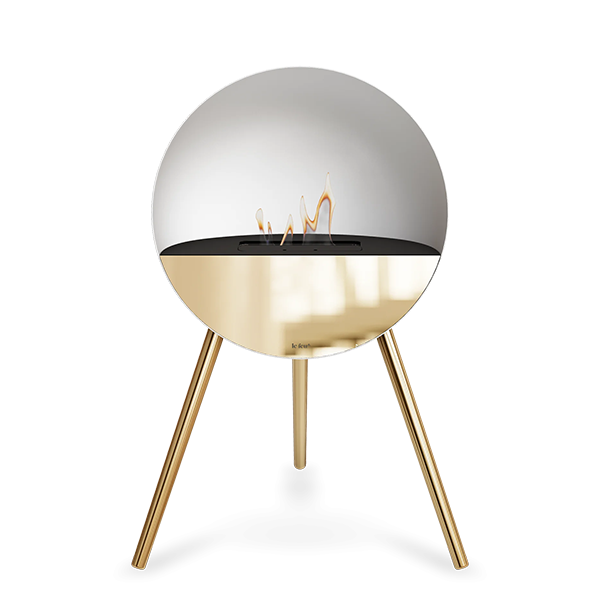 Le Feu Eye Bioethanolpejs – Hvid med Rose Gold Detaljer