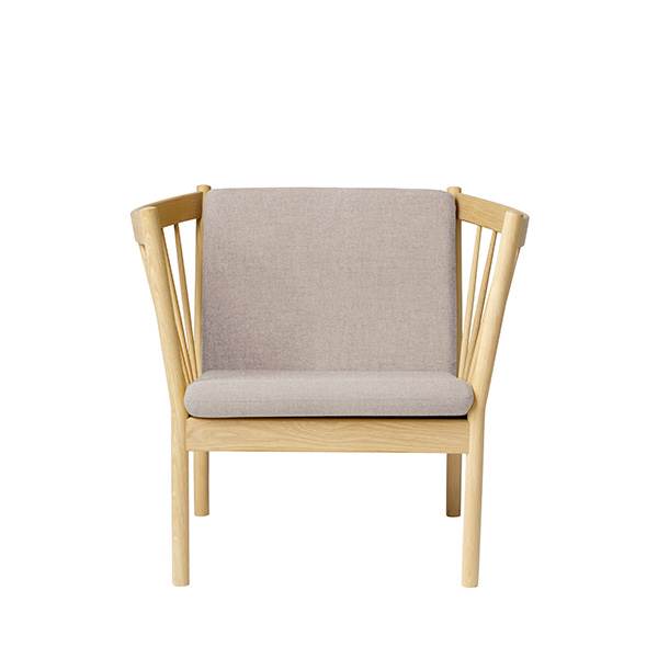 FDB J146 Lænestol – Lysegrå Designklassiker på Udsalg
