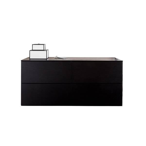 Elegant Minimalistisk Skænk i Sortbejdset Eg - Must-Have!