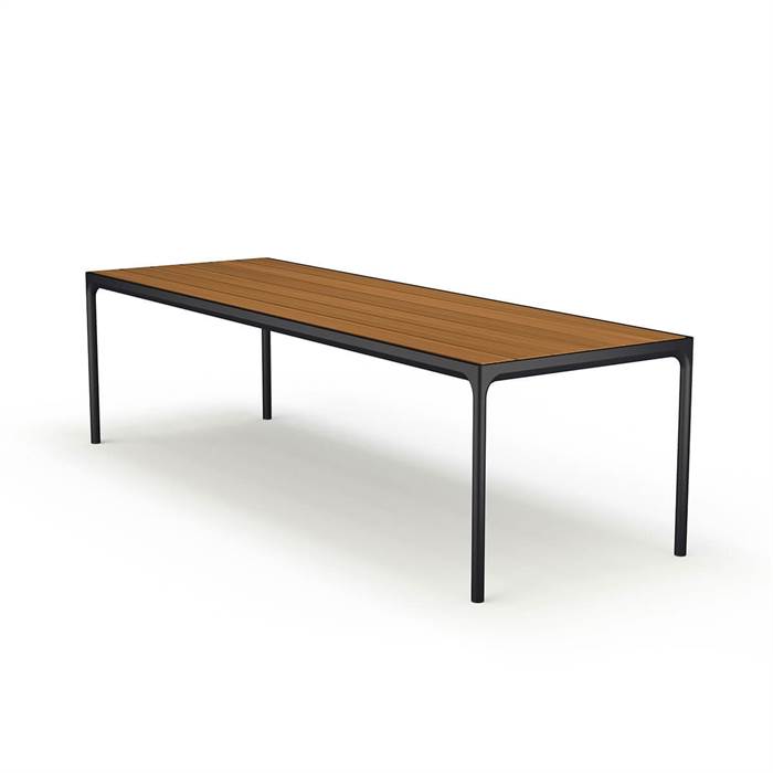 Houe Four Havebord 270x90 cm – Elegant Bambus til Haven