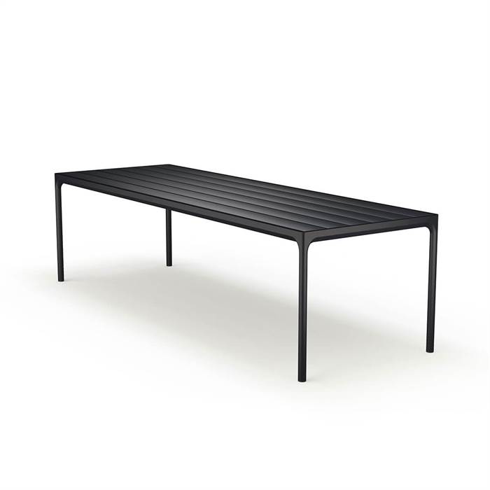 Elegant Havebord i Sort Aluminium 270x90 cm fra Houe