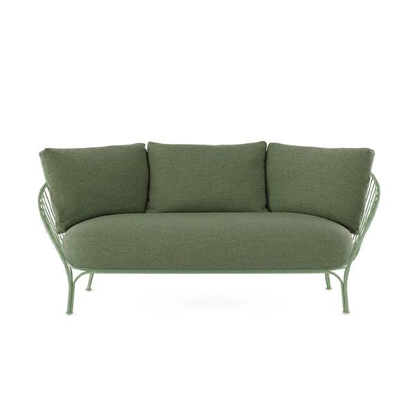Kartell Hiray Sofa - Luksus til Udendørs med Grønne Hynder