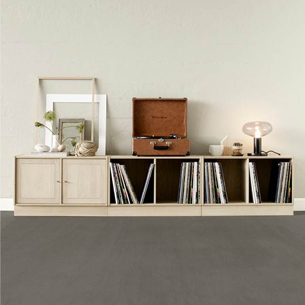 Elegant Haslev Reol til LP'er - Stilfuld opbevaringstilbud