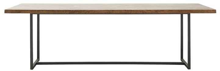 Elegant mørkebrun spisebord i mangotræ – 240 cm tilbud!