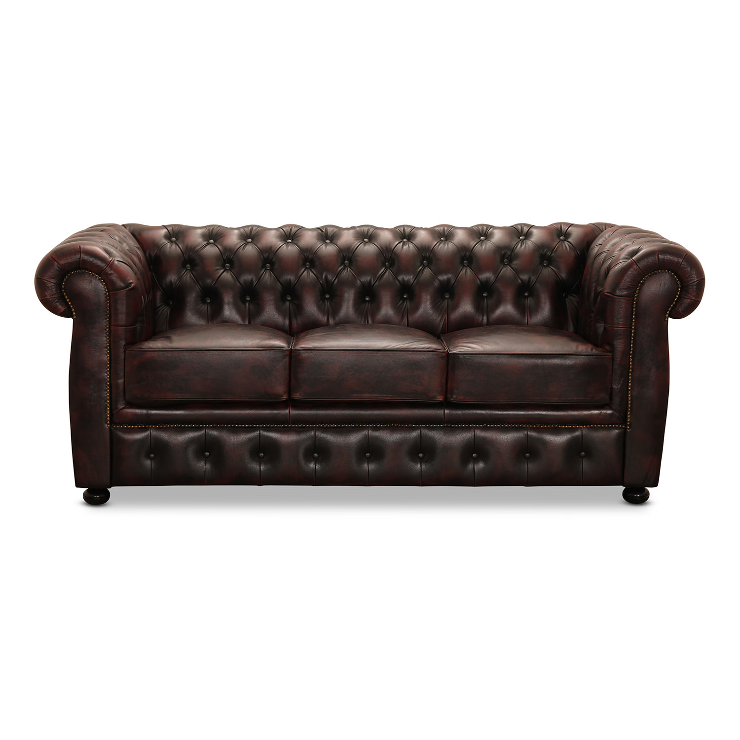 Haga Liverpool   Chesterfield Sofa Oxblod Læder