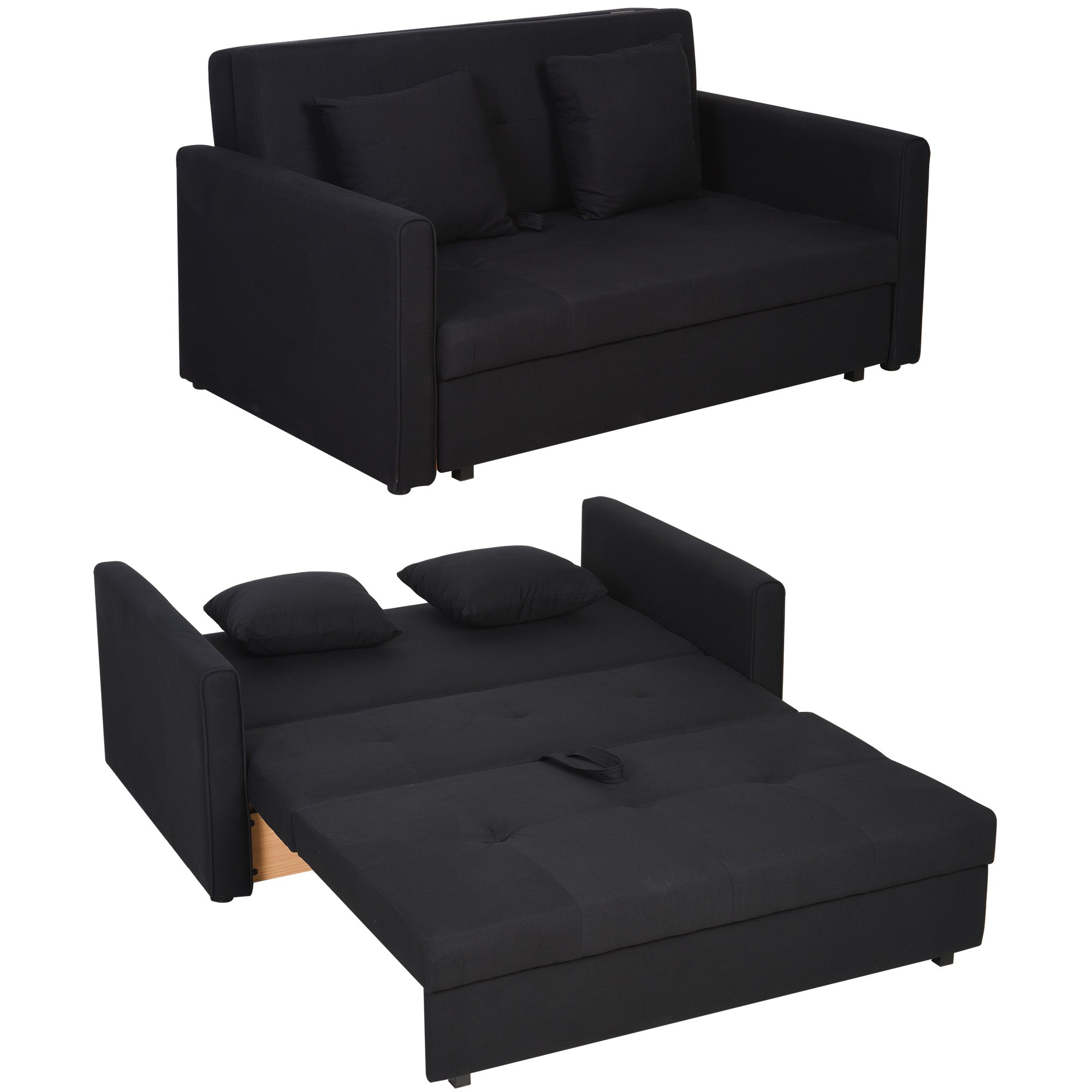 Mørkegrå sovesofa med opbevaring – stil og funktion!