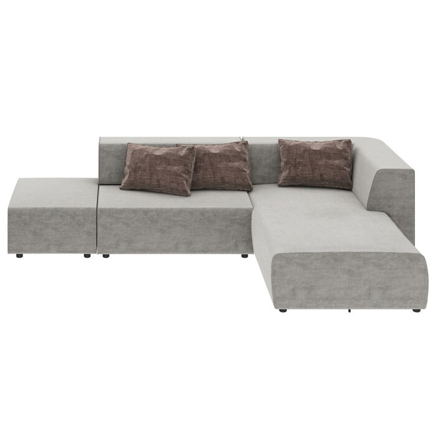Kare Design Infinity Vegas Hjørnesofa       Puder Grå Stof   Plast