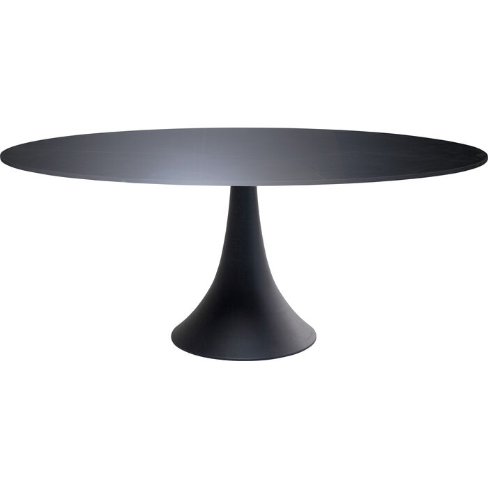 Kare Design Oval Spisebord i Keramik og Aluminium