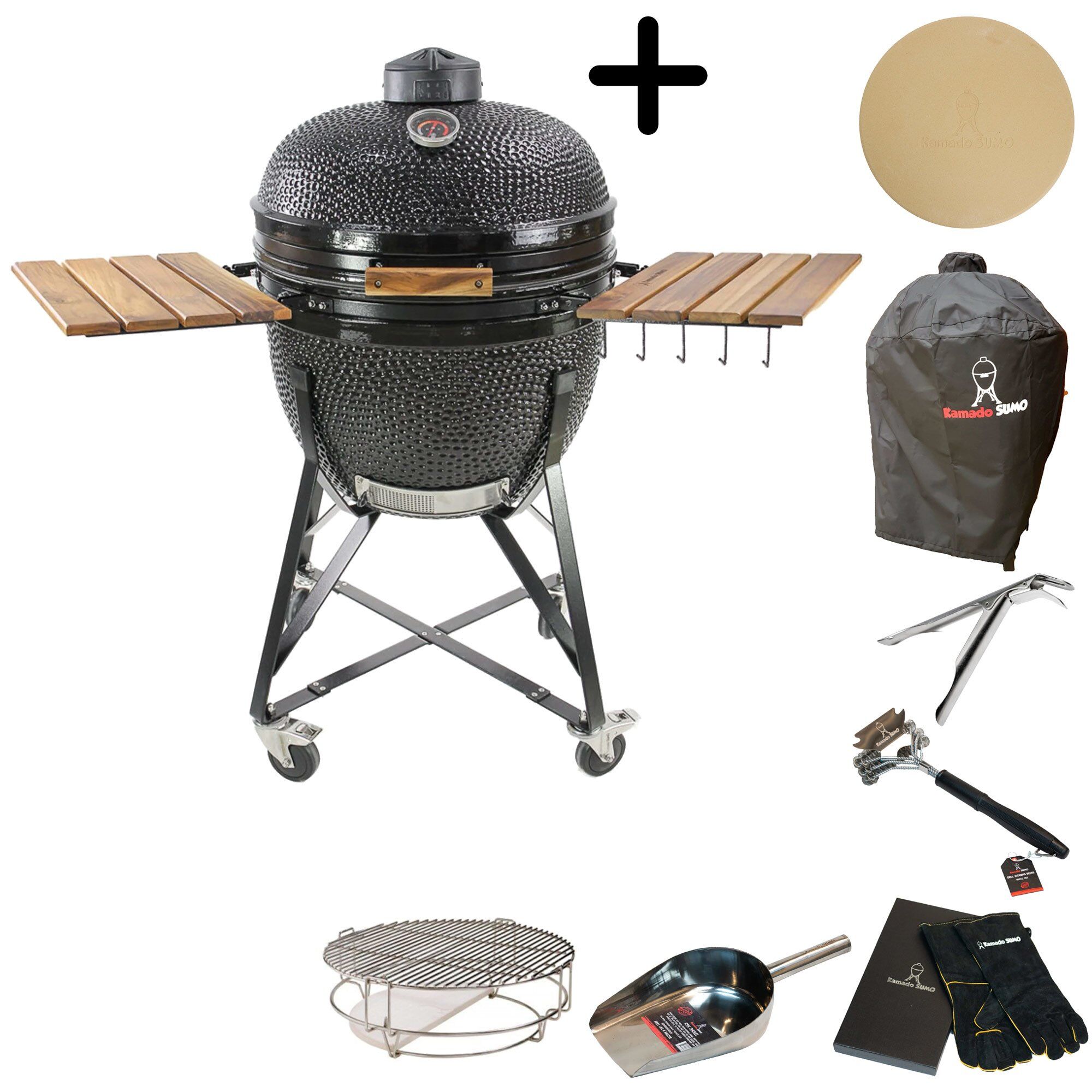 Kamado Sumo Maxi Kulgrill    Tilbehørspakke  Sort