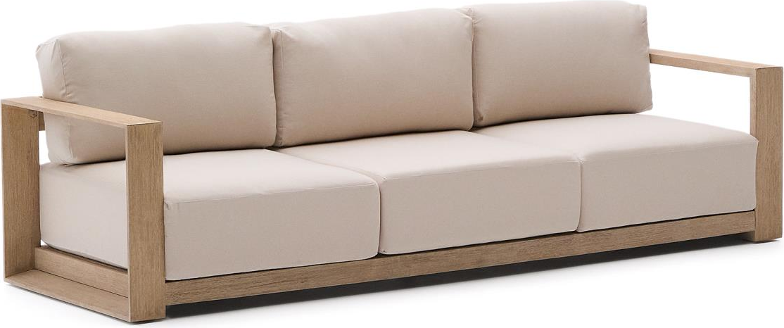 Udendørs  -personers Sofa Kave Home Ambra   Fsc Akacietræ Beige H77 B85 D249