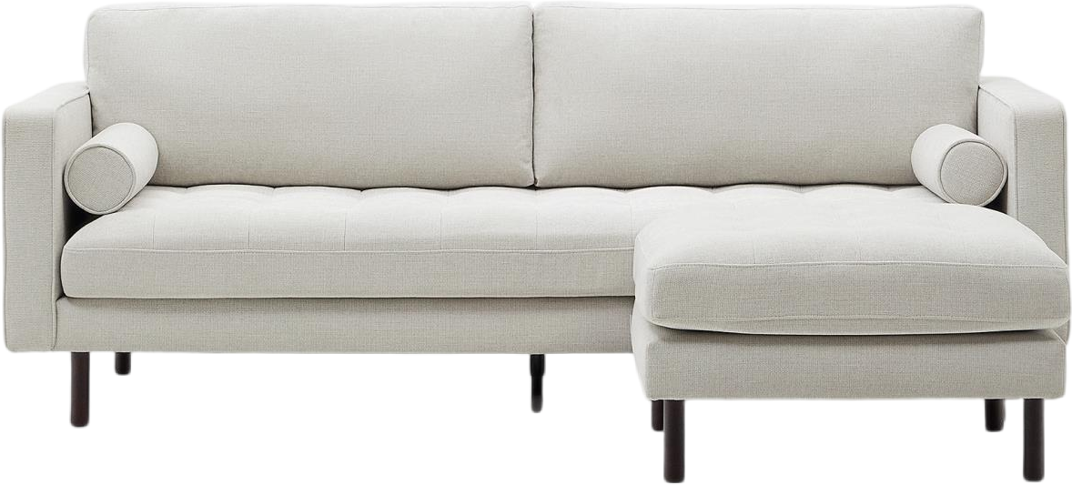 Elegant 3-personers sofa i grå vintage chenille - Kave Home