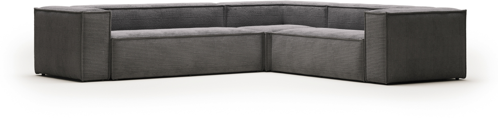 Elegant Grå Fløjl Hjørnesofa fra Kave Home - Fantastisk Tilbud!