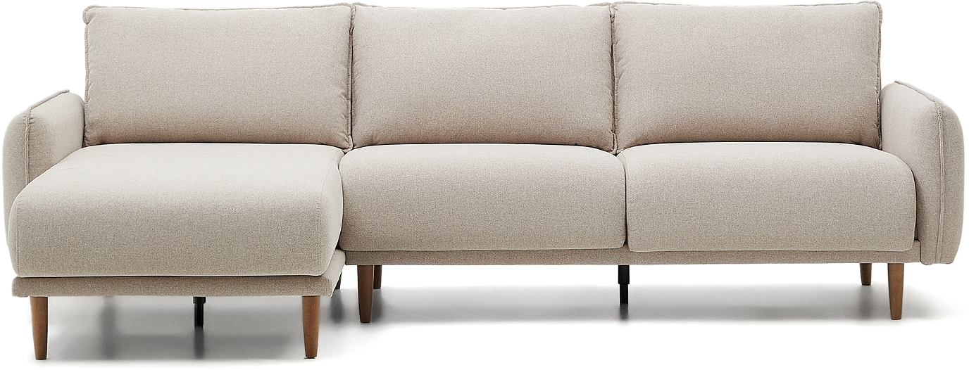 Elegant Beige Carlota Chaiselong Sofa – Black Friday Tilbud!