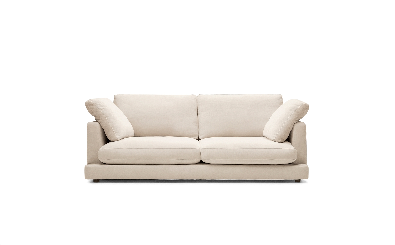 Elegant beige 3-personers sofa – stilfuld komfort!