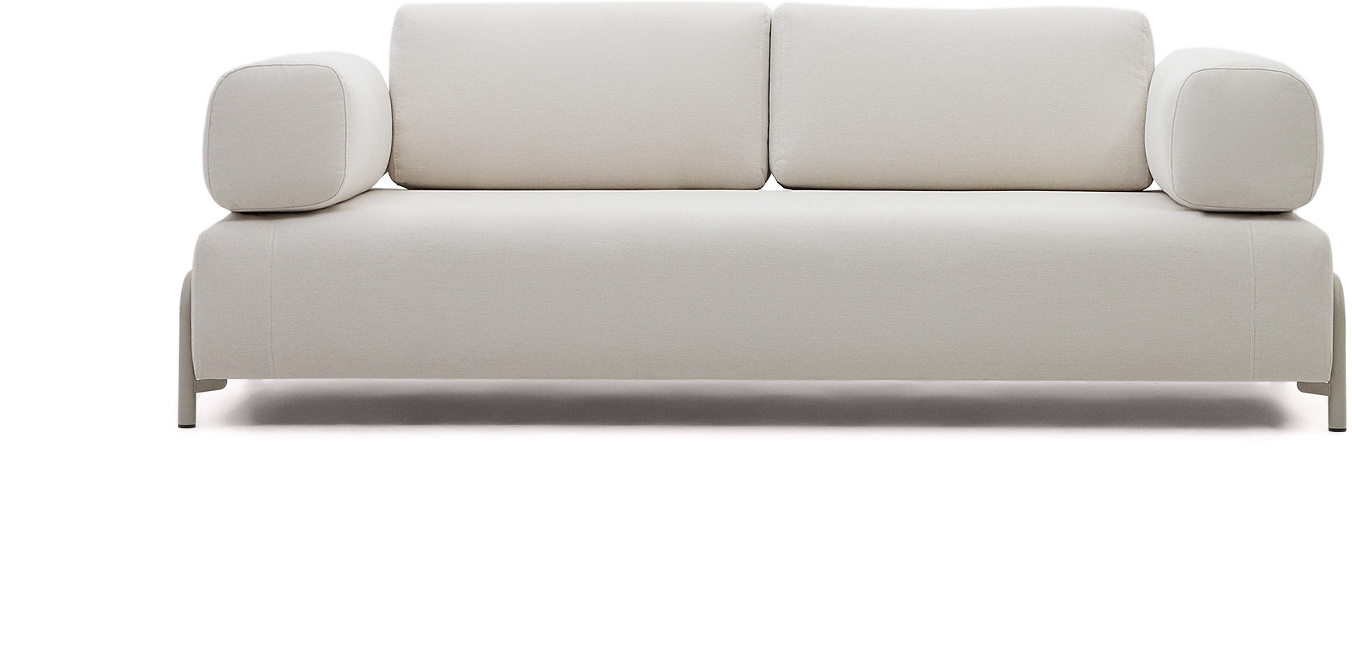 Moderne Beige Chenille 3-personers Sofa – Stilfuld Elegance