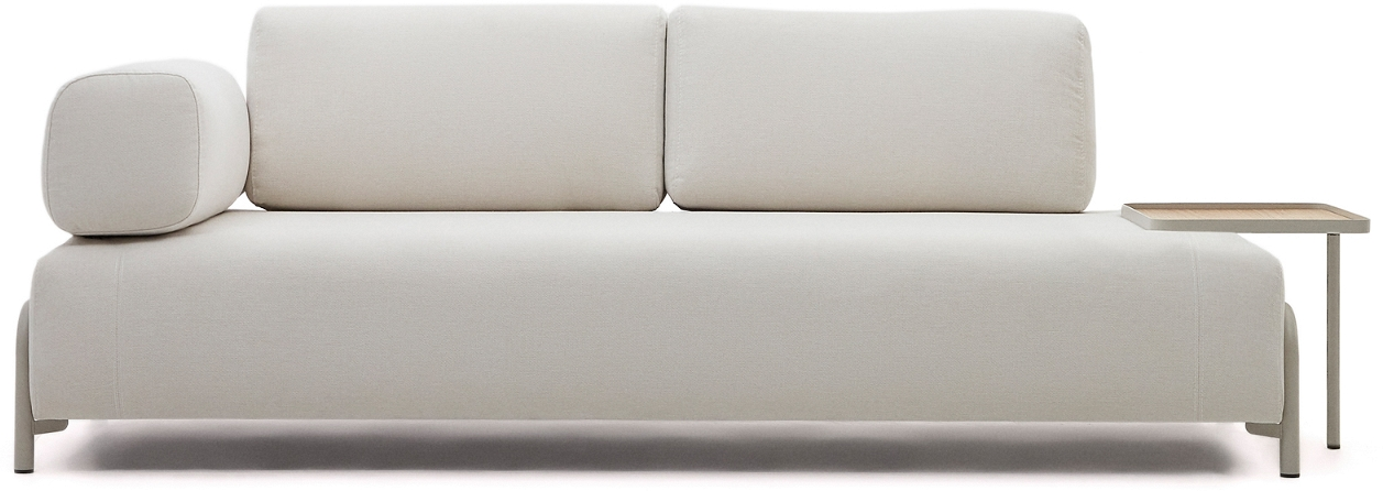 Beige 3-personers sofa fra Kave Home – Nordisk stiltilbud