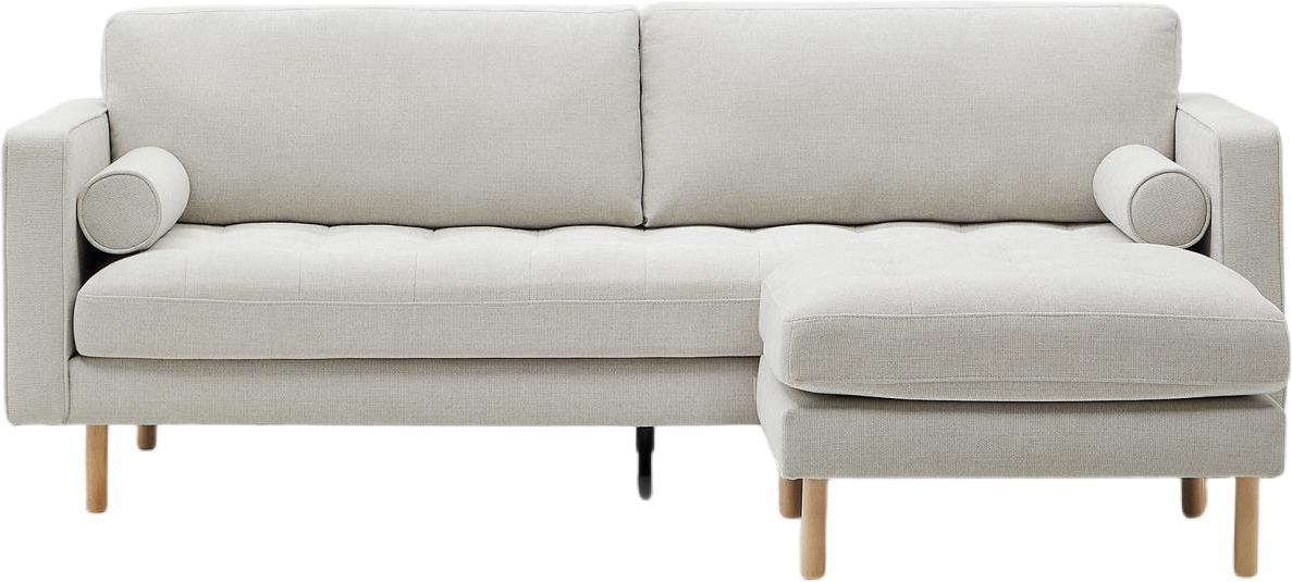 Elegant Debra 3-personers sofa i vintagegrå chenille