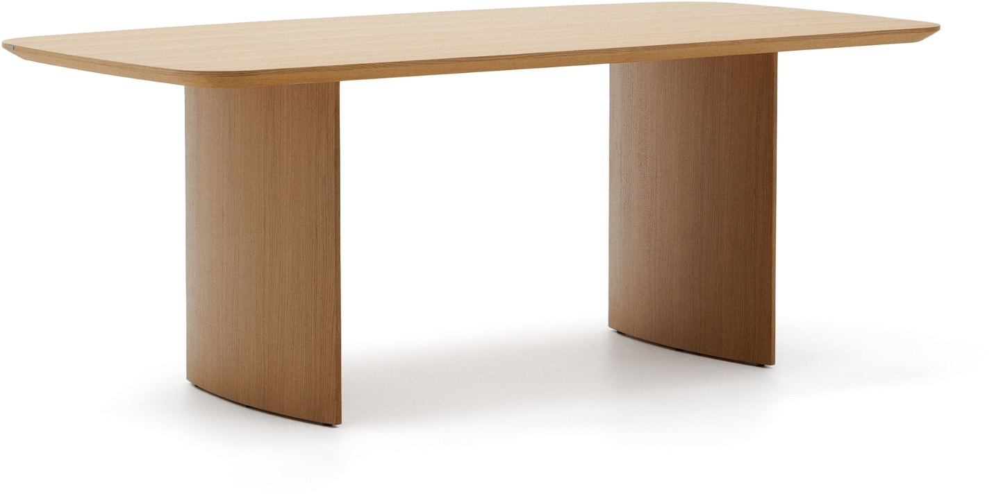 Kave Home Litto Spisebord Egetræsfiner Mdf 200x100   Natur