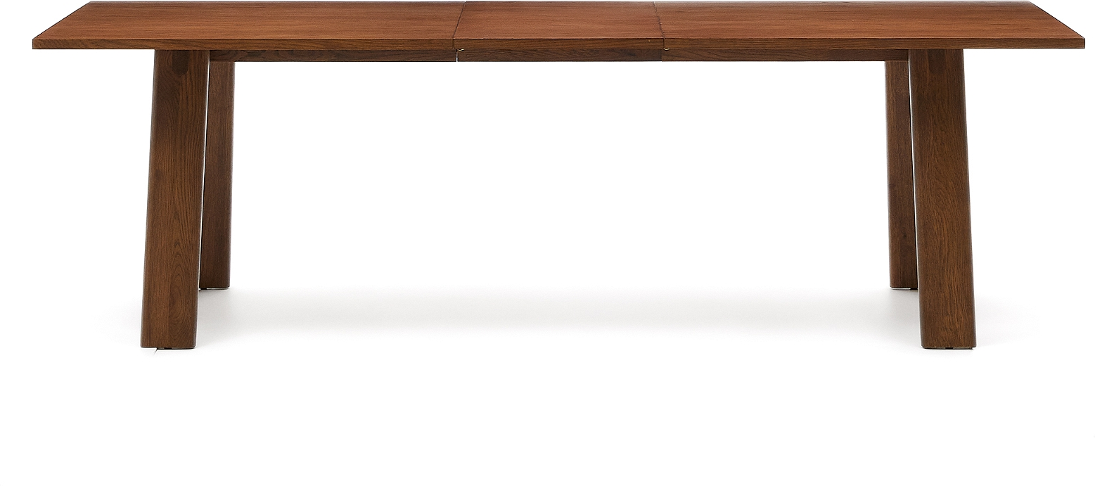 Spisebord Med Udtræk Arlen Kave Home 200x95   Valnødefinish Mdf Egetræ