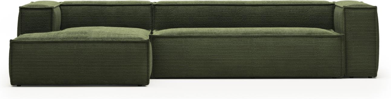 Chaiselong Sofa Kave Home Blok – Grøn Fløjl Tilbud!