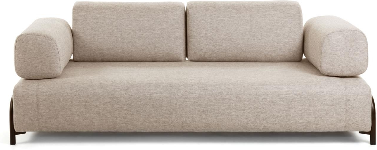 Elegant beige 3-personers sofa til stuen – kvalitet og stil!