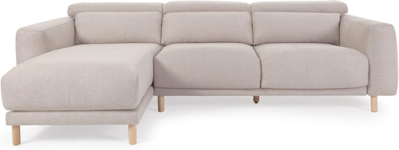Beige Chaiselong Sofa – Nordisk Design Tilbud!
